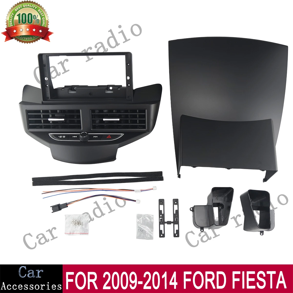 For 2009-2014 FORD FIESTA Frame 12.3 Inch Car Radio Android Stereo Frame Player Head Unit Fascia Panel Dash Board Cover
