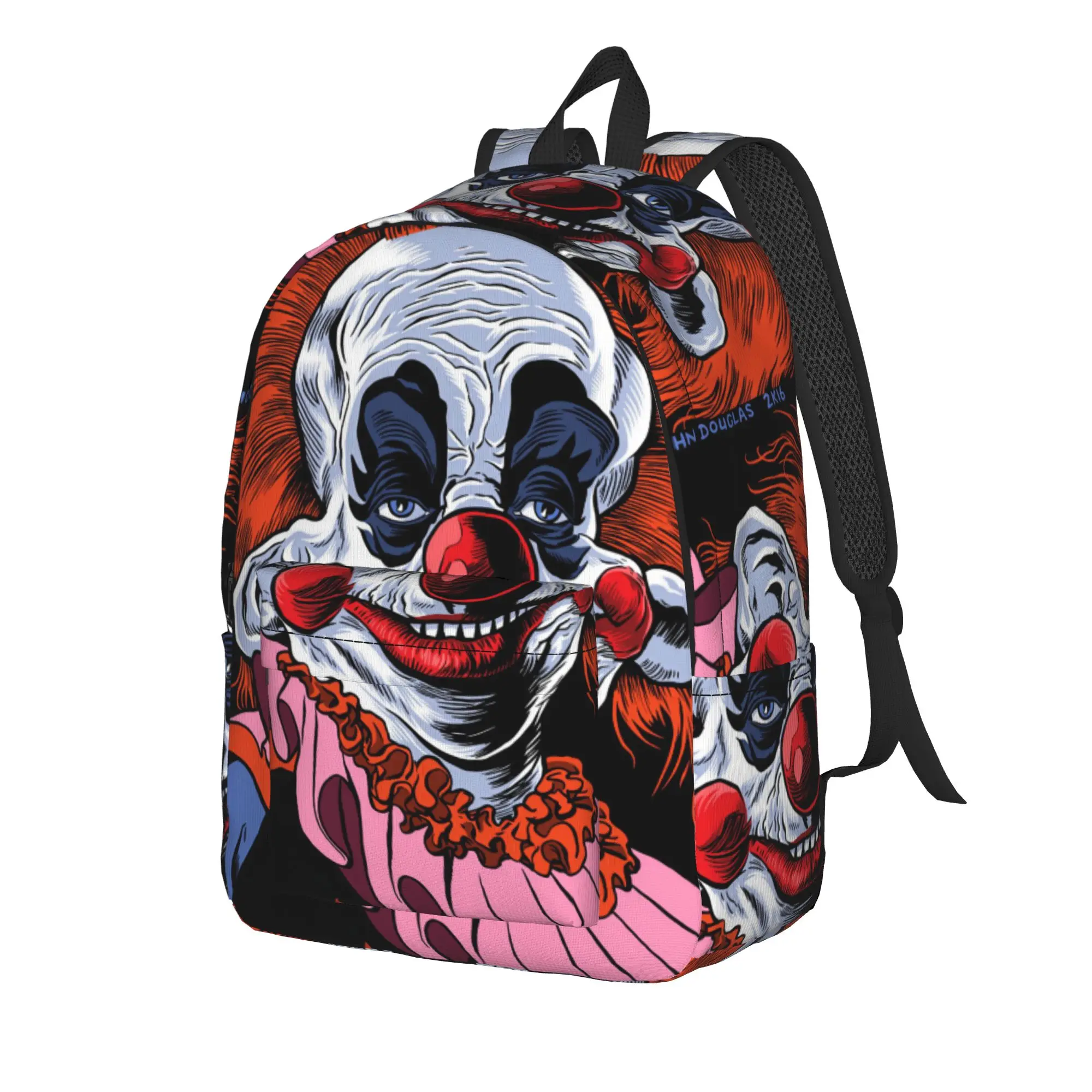 Killer Klowns From Outer Space Wax Backpack  Modern Backpacks Women Men Workout Pattern School Bags High Quality Rucksack