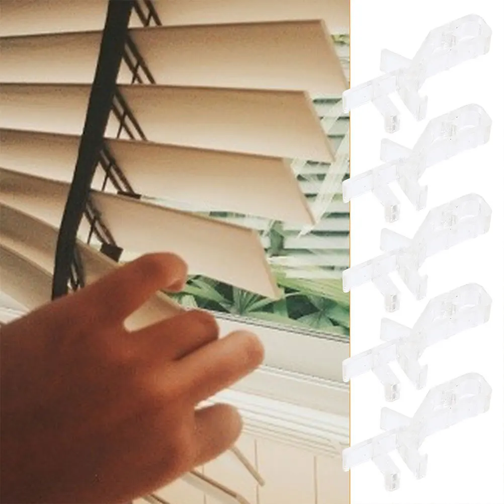 

10Pcs Hidden Valance Clips for Blinds Plastic Easy Install Clear Blind Repair Accessories Blind Clips for Valance