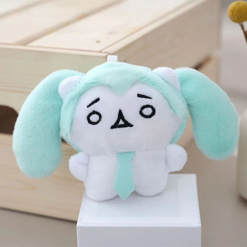 Kawaii Keychain Hatsune Miku Filling Plush Doll Vocaloid Accessory Cute Decoration Creative Mini Toys Anime Gift Girls Pendant