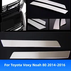 2pcs Car Front Grill Trim Front Grill Side Trim Stainless Steel Car Styling Cover Accessories For Toyota Voxy Noah 80 2014-2016