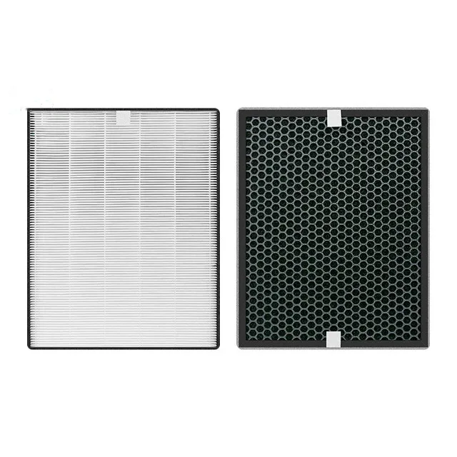 Air Purifier Filter For Philips AC1215 AC1214 AC1210 AC1213 HEPA Filter 360*275*27mm + Activated Carbon Filter 360*275*10mm Set