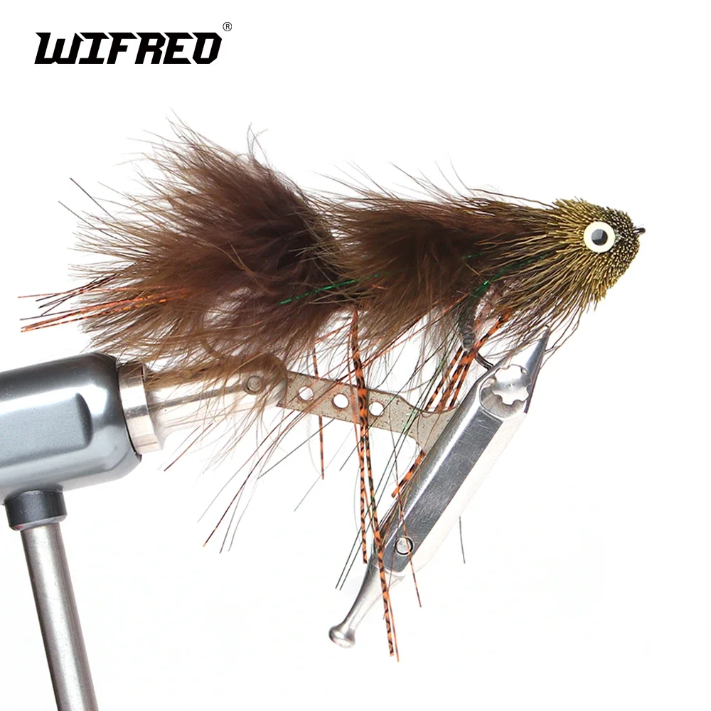 

Wifreo Fly Fishing Deer Hair Streamers Articulated Big Game Fishing Baitfish Lure Bait for Sea Bass Large Trout Pike Steelhead