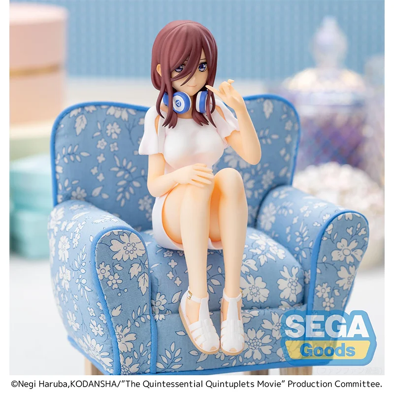 

Genuine New SEGA Fifth-quarter Wedding Nakano Miku Sitting Posture Figure Ornaments Birthday Gift Ready in Stock