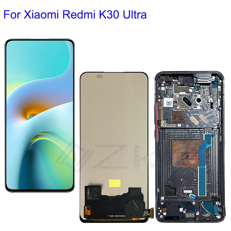 

100% Tested For Xiaomi Redmi K30 Ultra LCD Display Touch Screen Digitizer With Frame Full Assembly Repalcement Parts