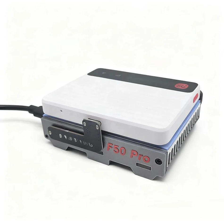 For Compatible with ZTE F50 Pro Temperature Control Cooler Base Portable WiFi Aluminum Cooling Stand Fan