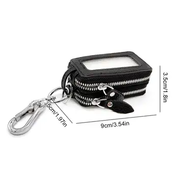 Univerzální pouzdro na klíče od auta s kovovým háčkem, vizuální držák na klíče, taška z umělé kůže, retro přívěsek na klíče, peněženka, taška s dálkovým ovládáním od auta 10 nejlepší prodej Kryt klíče Smart Fortwo - №5