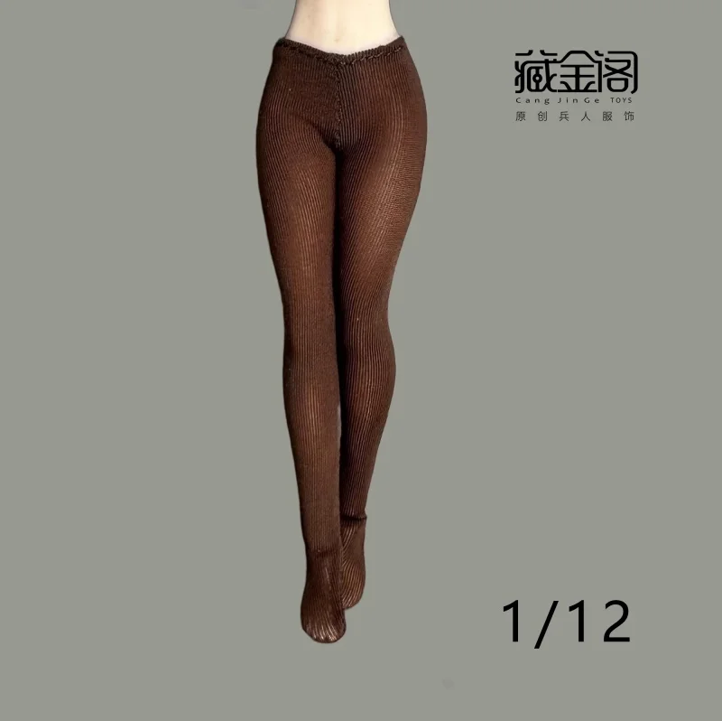 1/12 scale Tight Ice Silk Female Soldier Elastic Pants Underwear Set High Foot Socks Fit 6inch Action Figure Model Toys