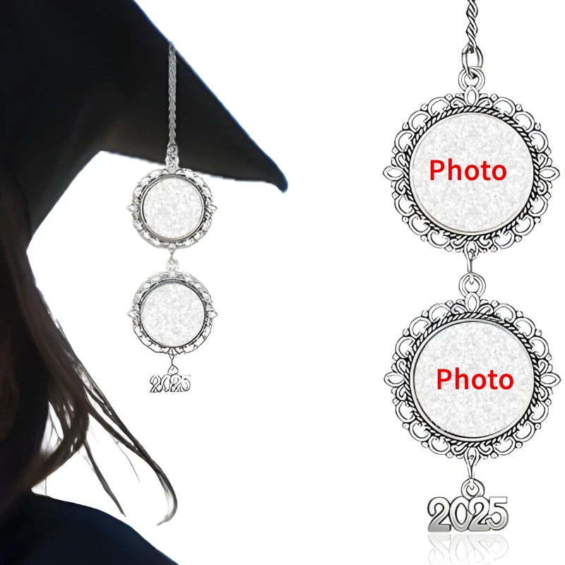 2025 Foto de Graduado personalizada Charm Borla para gorra de graduación Imagen conmemorativa personalizada Charm para vestido Regalo de ceremonia de graduación