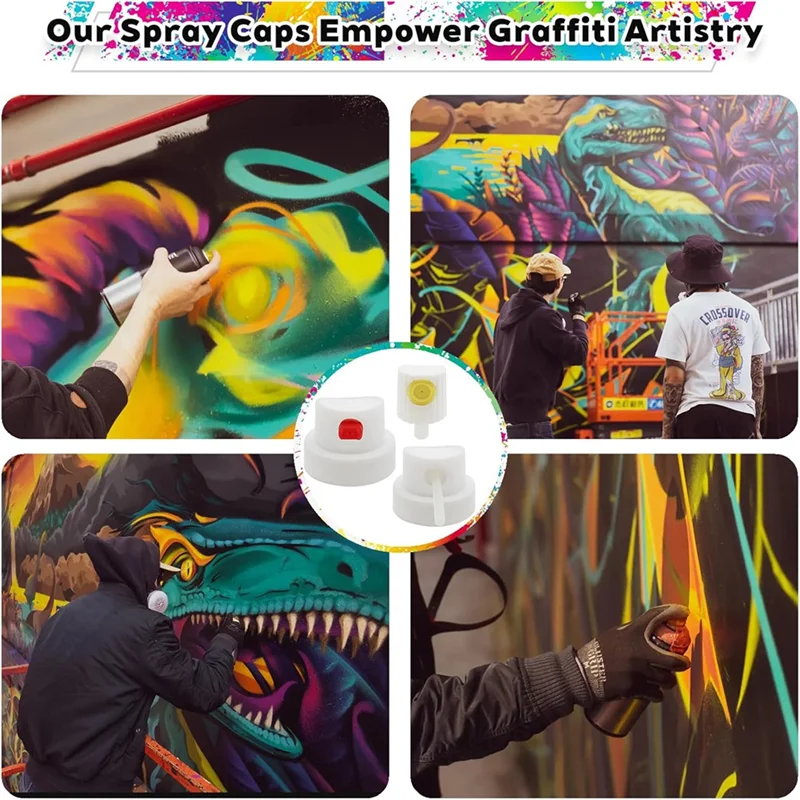 Set Of 30 Graffiti Spray-Paint Nozzles, Highly Durable Caps And Tips For Spray Cans Replacement-AC82