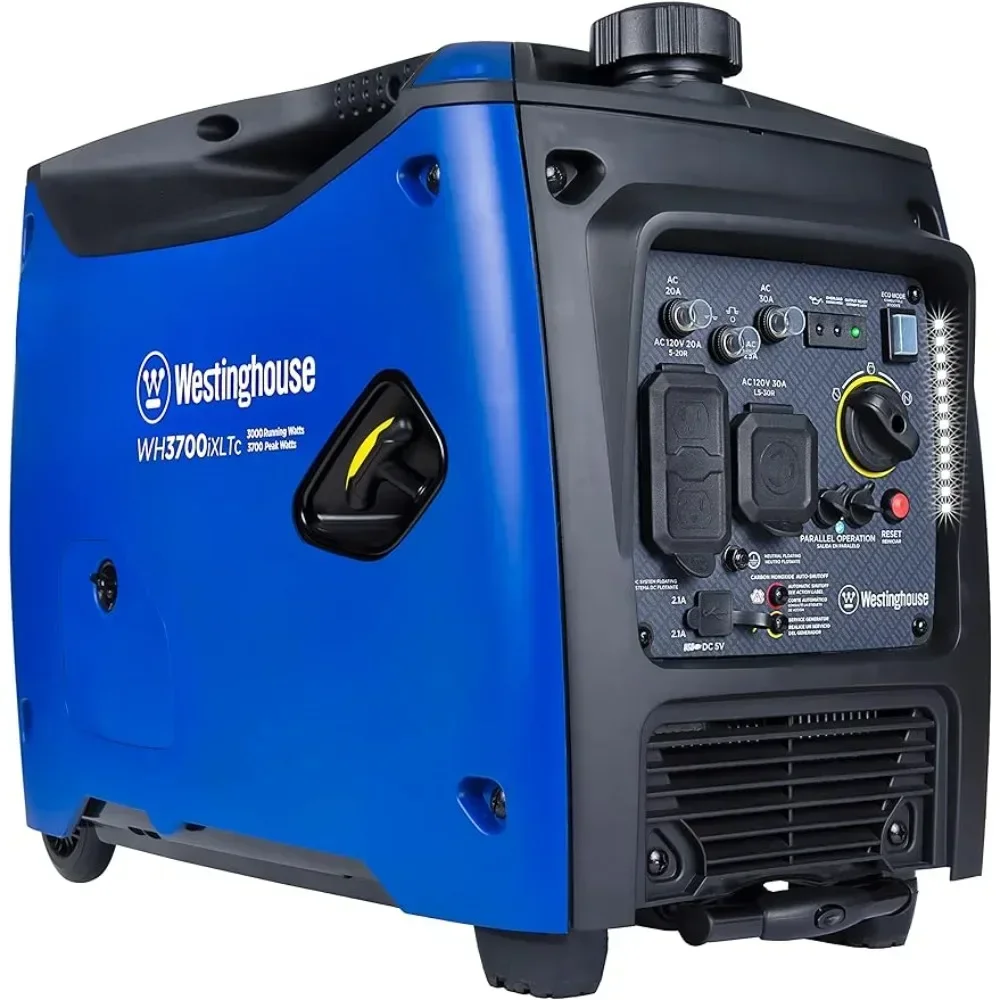 Westinghouse Outdoor Power Equipment 3700 Peak Watt Super Quiet Portable Inverter Generator, Wheel & Handle Kit