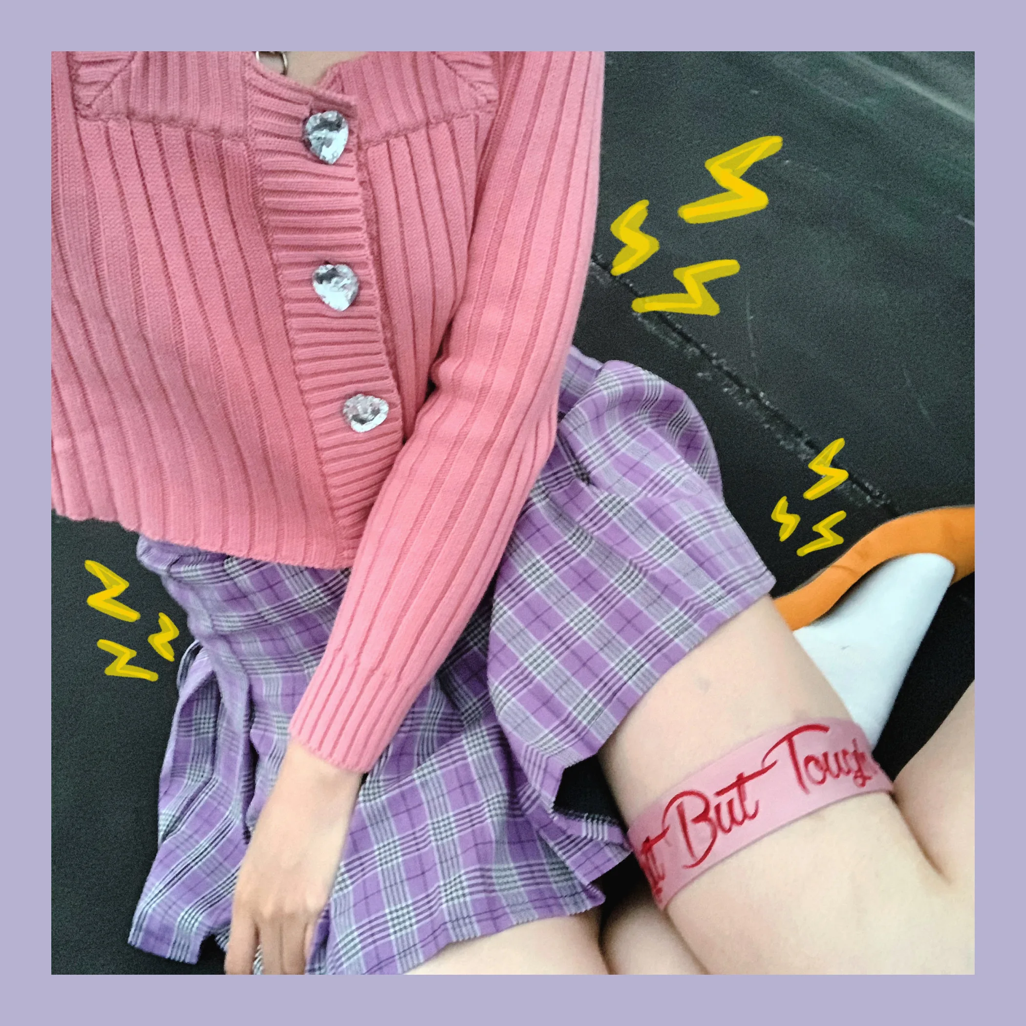 

High Waist Plaid A-Line Skirt Girls College Sle JK Purple een Cheered Pleated Skirt Slimming Effect ort Skirt