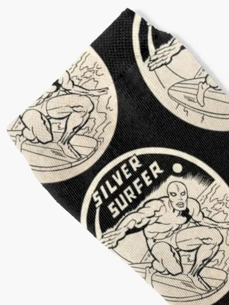 Silver Surfer Rare Socks halloween Running Socks For Women Men\'s