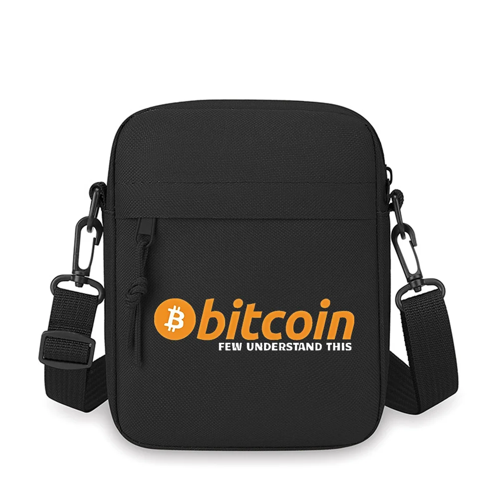 

Orange coin Bitcoin Few Understand Men Crossbody Bag Single Shoulder Women Cartoon Anime Film Printing Design Unisex