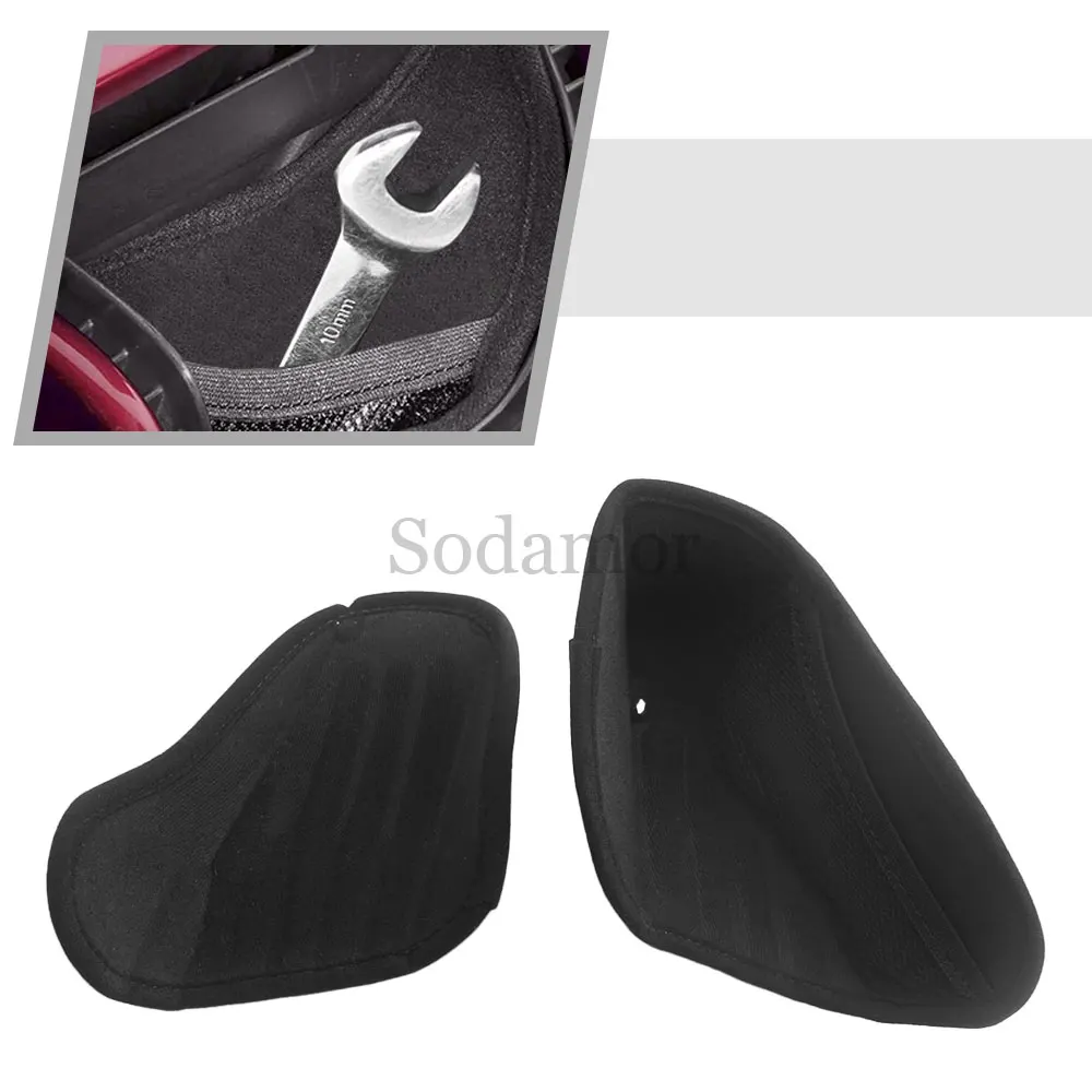 Motorcycle Fairing Glove Box Compartment Liners Tool Box Storage Bag Insert Inner Pad For Harley Touring Road Glide FLTRX 15-23