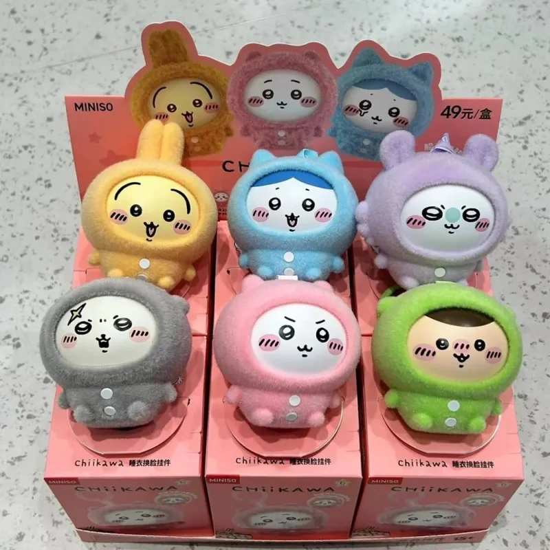 

Miniso Kawaii Chiikawa 2.0 Sleepwear Party Sitting Series Blind Box Giyi Bag Hanging Usach Holiday Girl Birthday Decoration Gift