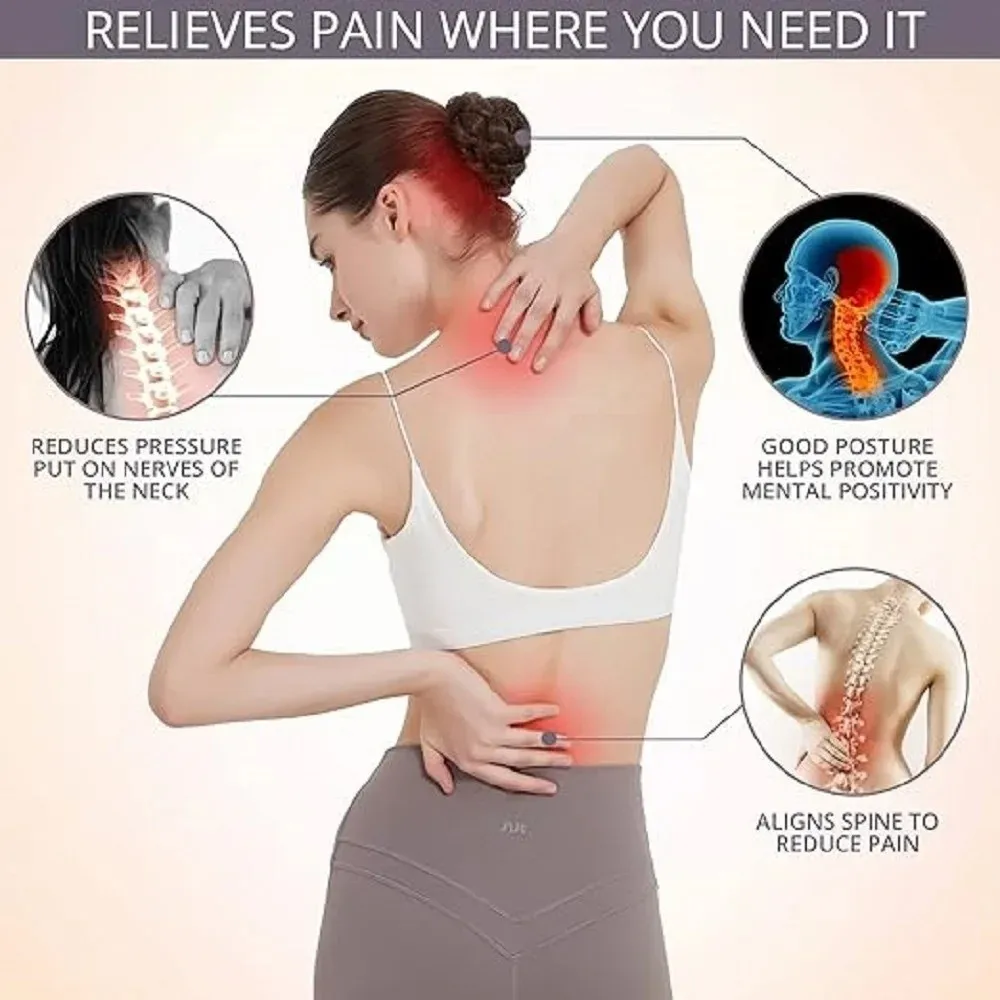 

Breathable Adjustable Posture Corrector Invisible Breathable Shoulder Support Belt Back Straightener Bad Posture