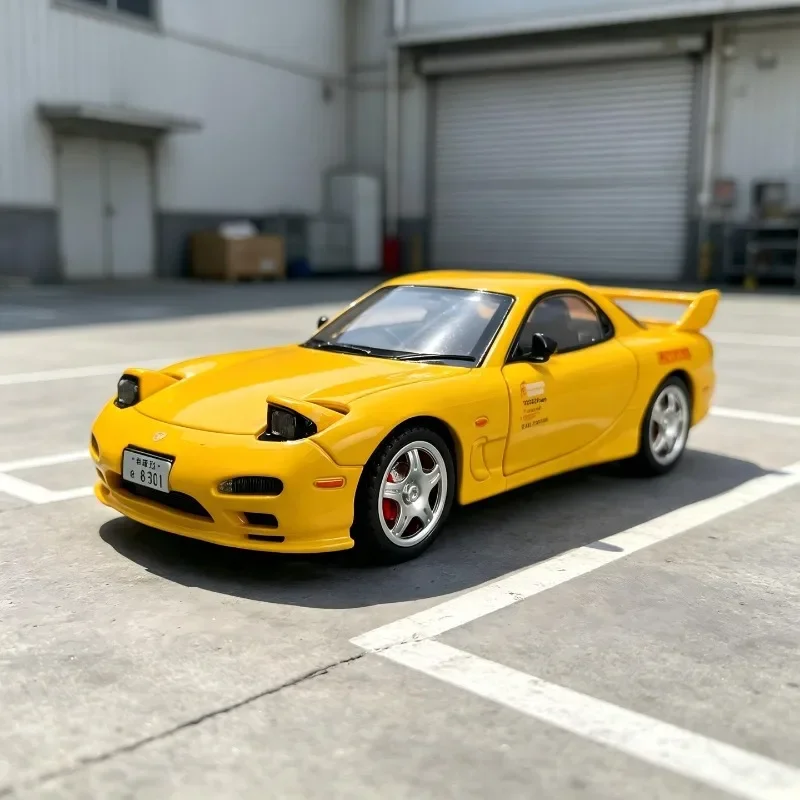 1:32 Scale Mazda RX‑7‑FD Simulated Licensed Alloy Toy Car Model Diecast Sports Car Toy with Light & Sound Metal Miniature Gift