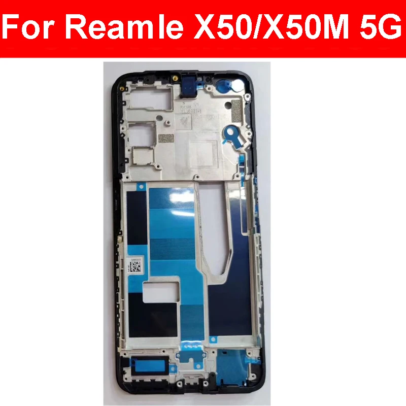 Front LCD Frame Housing Cover For OPPO Realme X X2 X3 X7 Pro X50 5G Front LCD Dispaly Frame Bezel Parts