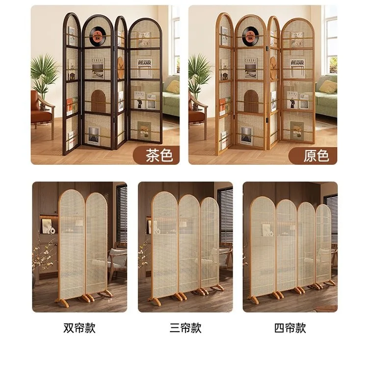 كتلة الخيزران على الطراز الياباني للمنزل، دخول صامت، غرفة معيشة حديثة وبسيطة