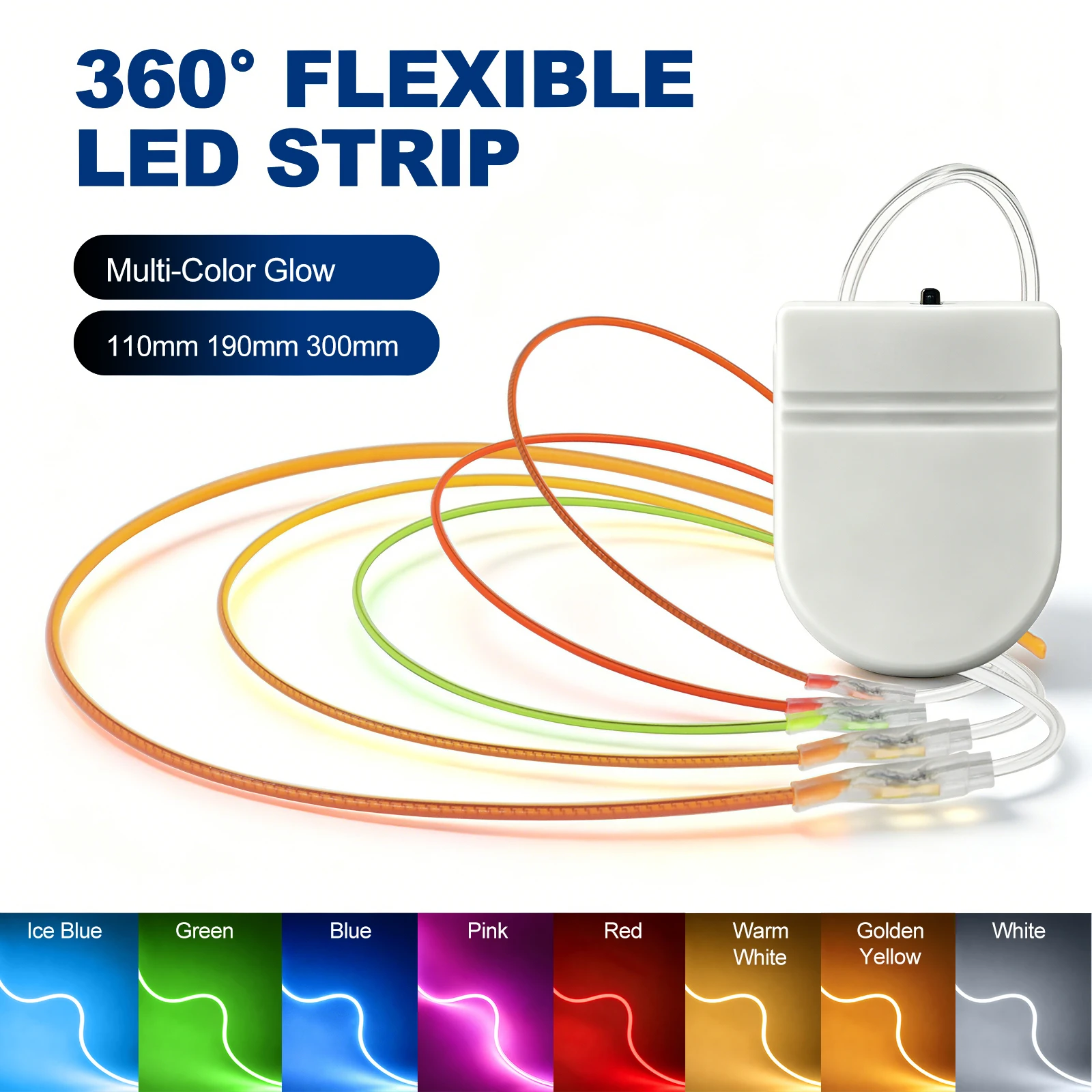 3V Battery Powered Flexible LED Filament 110mm 190mm 300mm 360° Luminous Bendable Edison Bulb Lamp Parts Diode DIY for Dollhouse