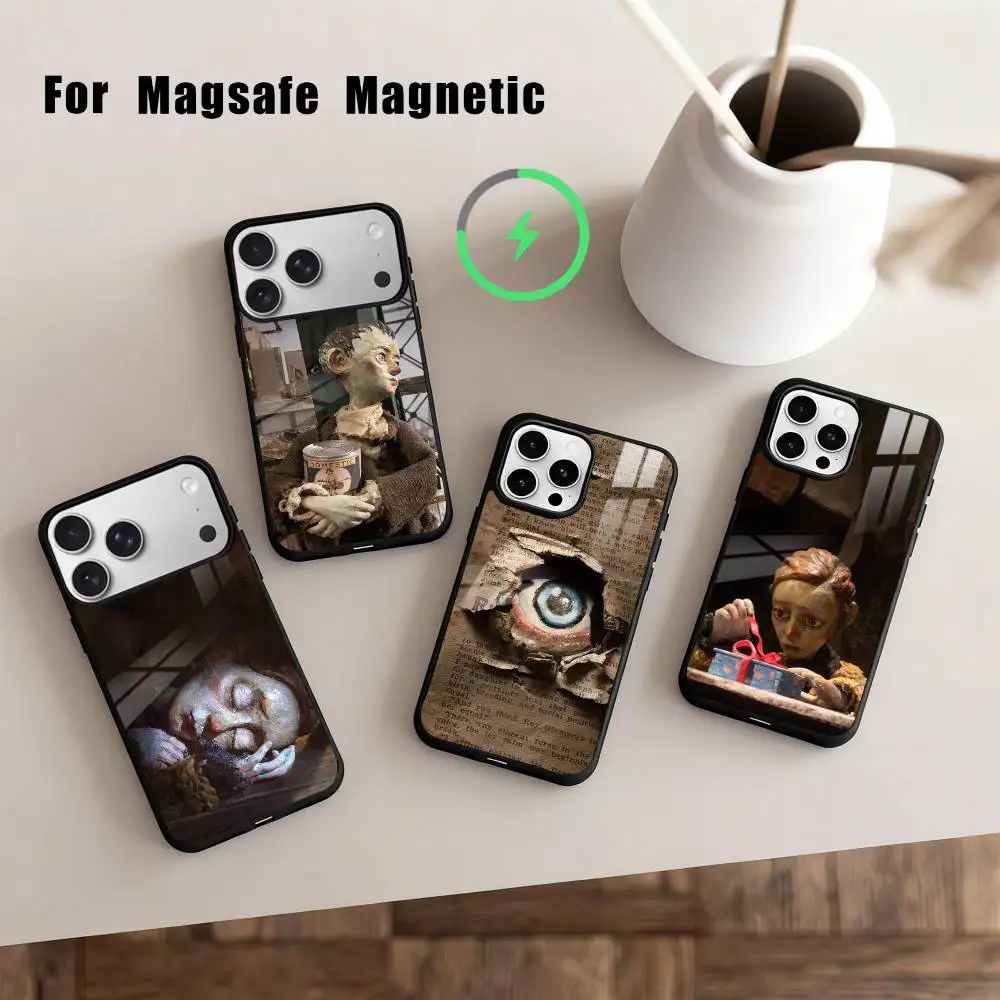 

T-The Girl Who Cried Pearls Phone Case For iPhone17,16,15,14,13,12,11 Plus,Pro Max Magnetic For Magsafe Wireless Charging