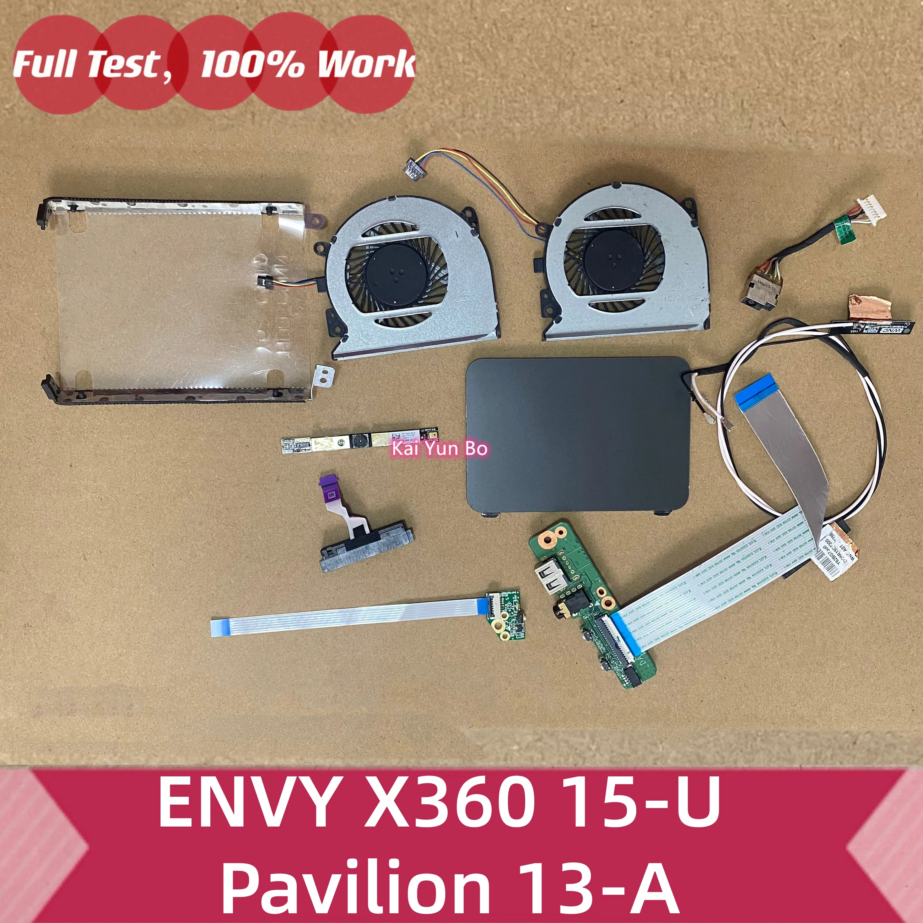 Para ENVY X360 15-U 13-A Touchpad o WiFi anteno Audio USB Power Button Board o ventilador o disco duro SATA Hard Drive Cable Dc Power Jack Webcam Camera DA0Y61AB6D0 779598-001 776213-001 DA0Y62PB6B0 DD0Y62HD030 020