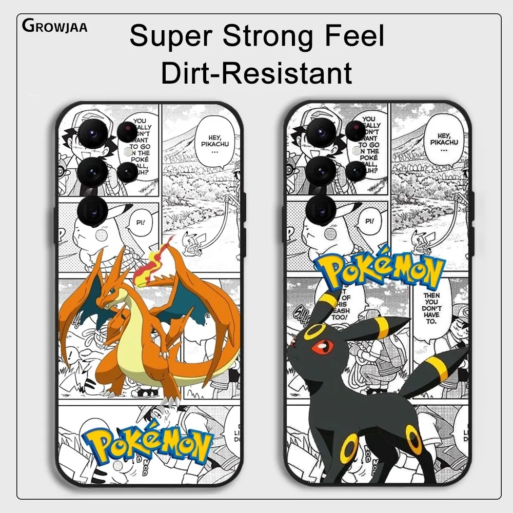 Charizard Cool Umbreon Phone Case for Samsung Galaxy S24 Ultra S22 S23 Ultra S21 S20 5G Protective Silicone TPU Funda