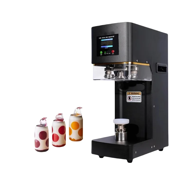 2025 Semi Automatic Plastic Can Seamer Machine Beer Can Lid Seamer Machine Tin Can Pressure Sealing Machine for Soda Bubble Tea