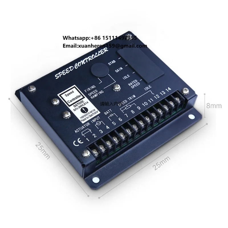 

Diesel Engine Generator Electronic Speed Control Board Electronic Speed Control Unit Controller ECU S6700E