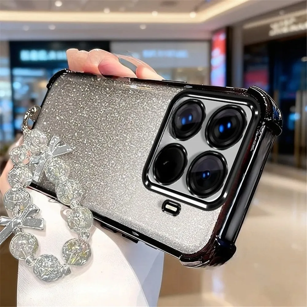 Luxuriöse Handyhülle mit Kette für Samsung A17 A27 A37 A57 A16 A26 A36 A56 A15 A35 A55 A14 A54 Glitzernde Stoßfeste Silikonhülle – Detail 4
