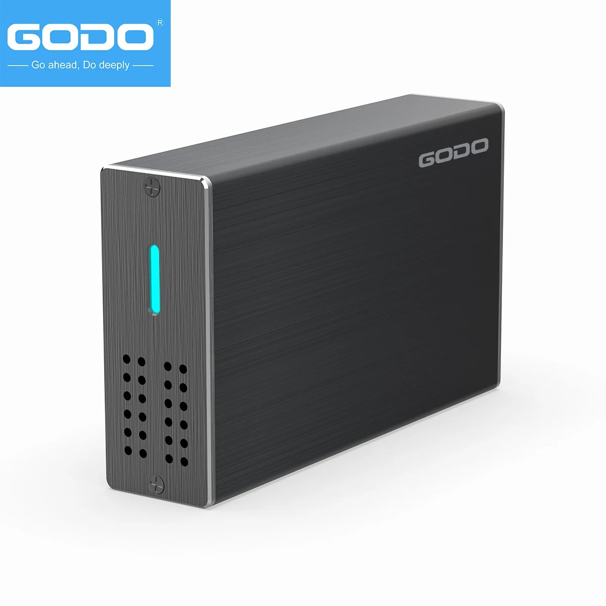 GODO 2.5inch Dual Bay RAID Hard Drive Enclosure All Aluminum alloy Material USB3.0 to 2.5" SATA I/II/III HDDs SSDs RAID External