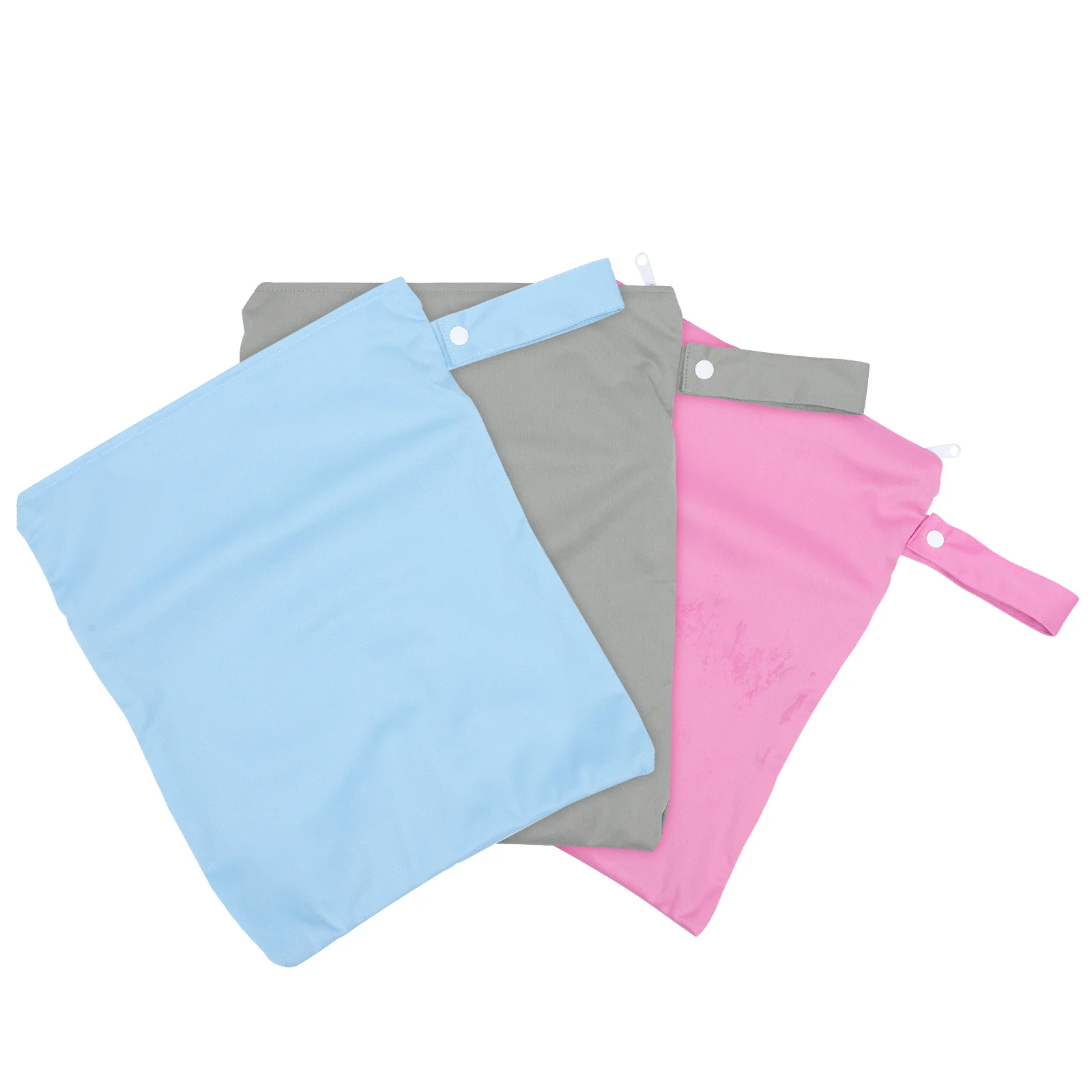 3Pcs Diaper Dry Bag Waterproof Reusable Wet Dry Bags Portable Baby Travel Organizer Cloth Diapers Wet Bag Pouch