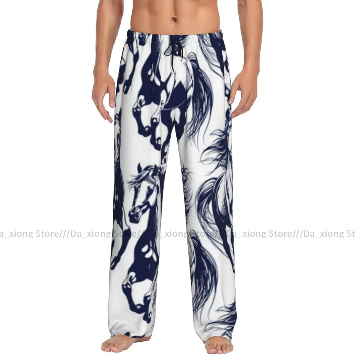 Galloping Horse With Developing Mane And Tail Mens Pajamas Pyjamas Pants Lounge Pants Sleep Bottoms