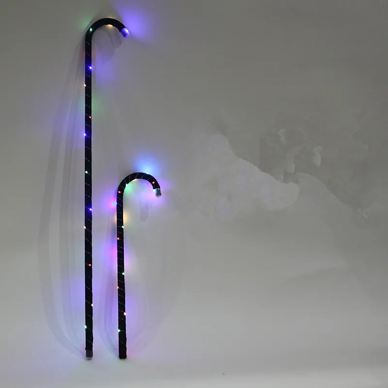 

10 шт., реквизит для украшения сцены, светодиодные костыли для джазовой трости, костыли для танца живота, аксессуары для больших мероприятий для детей и взрослых