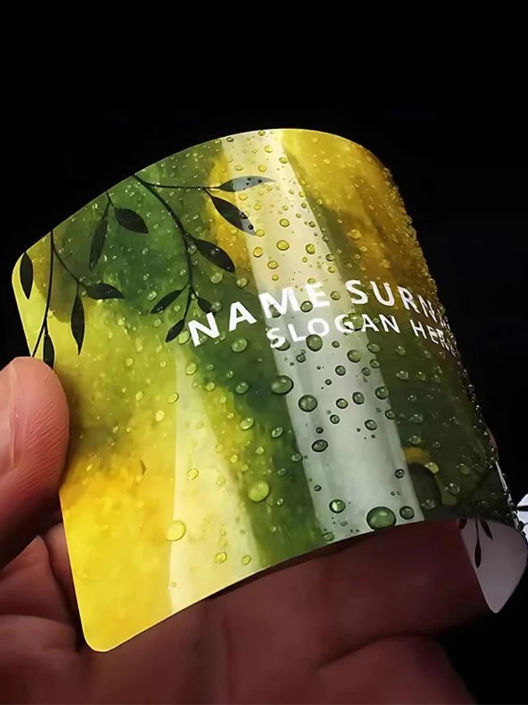 Wizytówki PVC na zamówienie, plastikowe wodoodporne karty, personalizowany design, zaokrąglone rogi, błyszczące, matowe, matowe wizytówki PVC. — zdjęcie produktu 7
