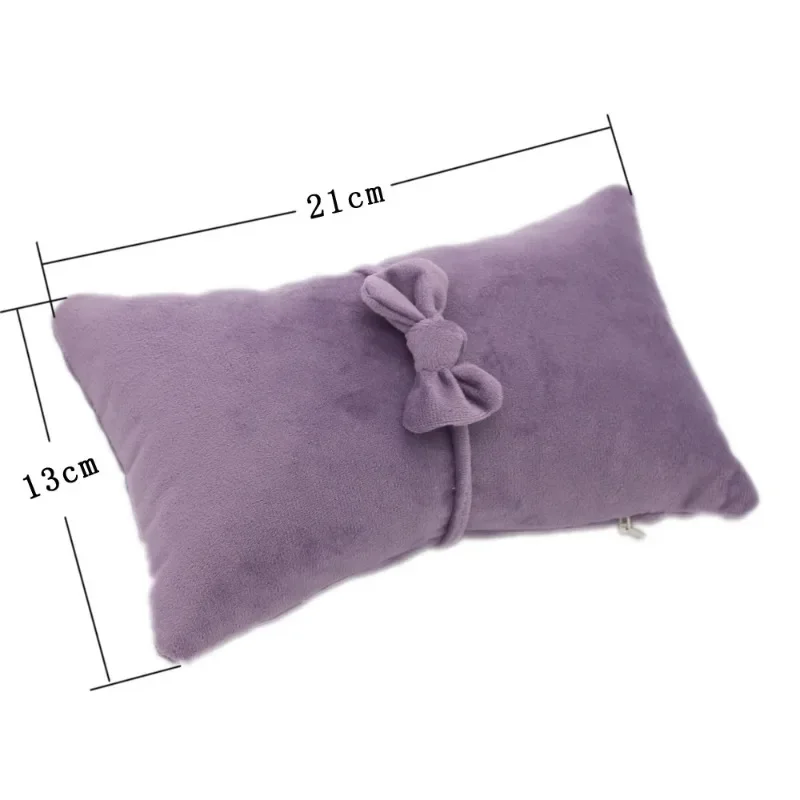 Newborn Photography Accessories Solid Color Mini Pillow+Bowknot Headdress Baby Photo Shooting Decoration Prop