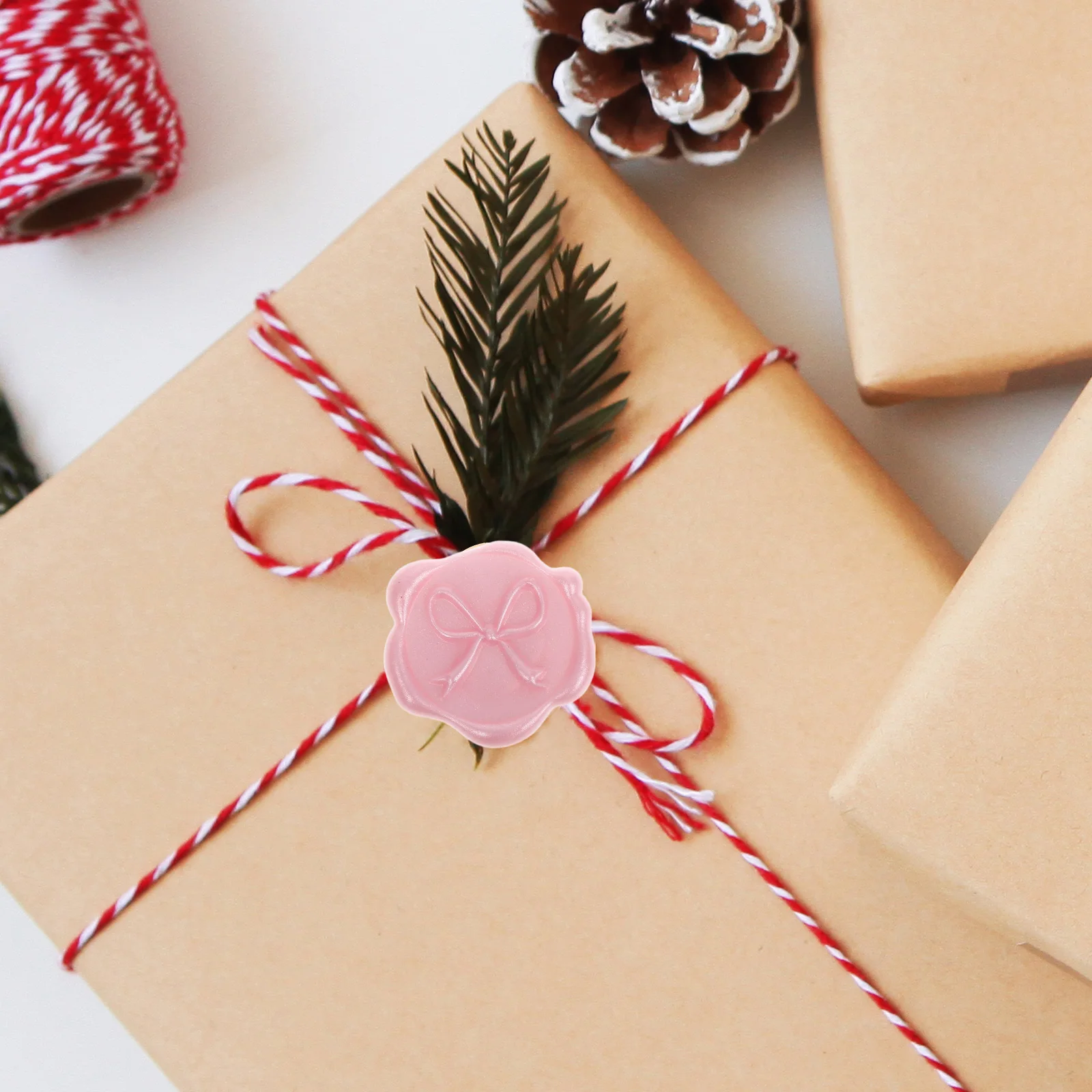 

Bow Wax Seal Bows Card Sticker Baby Shower Envelope Seals Sealer Dried Floral Stickers Bowknot Embossed