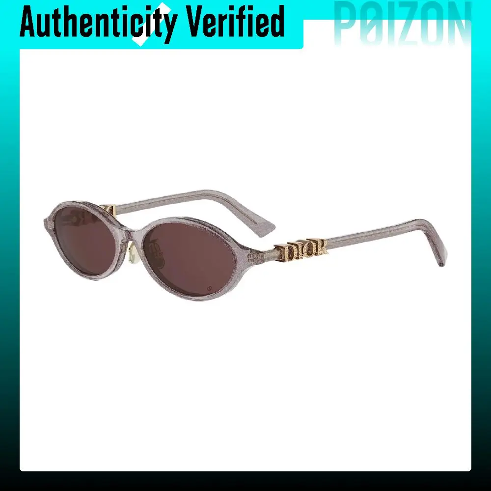DIOR Plate Oval Sunglasses Unisex Gray DIORTREASURE R1F-84D0