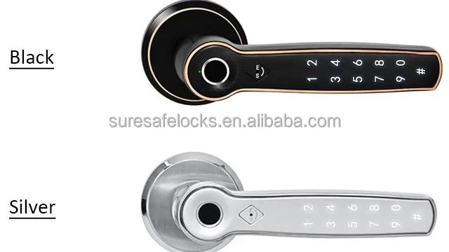 

High Quality Biometric mobile app control Fingerprint password lever handle door lock for apartments