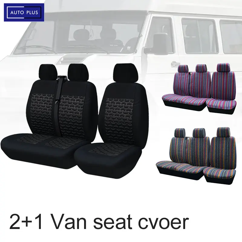 2+1 Van Truck Seat Covers Fit Universal Transporter/Van For Peugeot Boxer 250 For Gazelle 3302 For Sprinter 02 For Citroen Jumpy