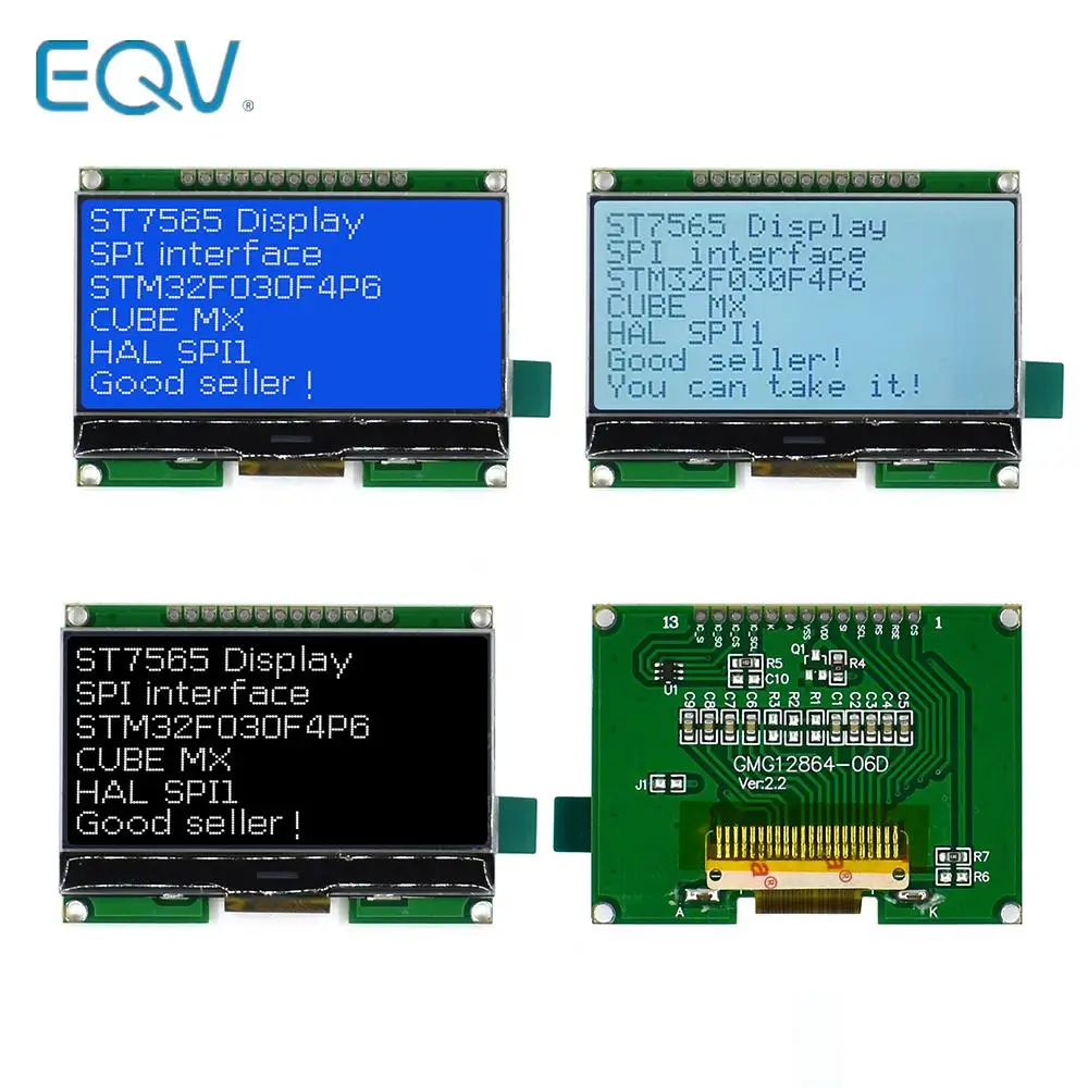Lcd12864 12864-06D, 12864, moduł LCD, COG, z chińską literą, ekran z matrycą punktową, interfejs SPI