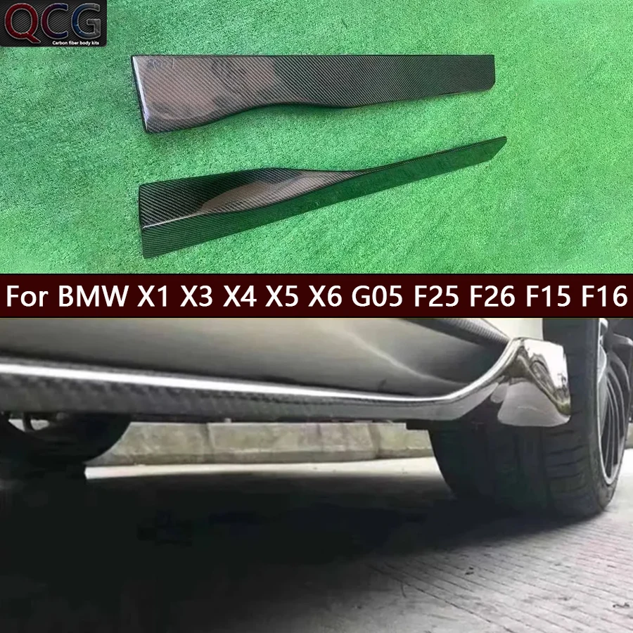 Para BMW X1 X3 X4 X5 X6 G05 F25 F26 F15 F16 Faldones Laterales de Fibra de Carbono, Splitters, Alerones, Canards, Accesorios para Coche, Kit de Carrocería