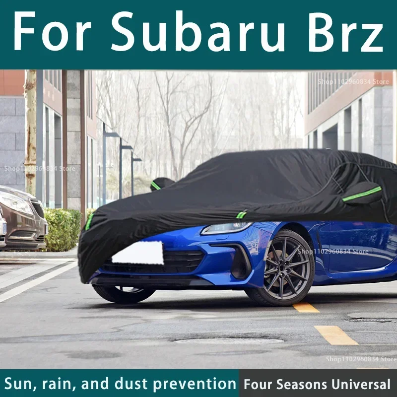 

Car cover For Subaru BRZ 210T Full Car Covers Outdoor Uv Sun Protection Dust Rain Snow Protective Car Cover Auto Black Cover