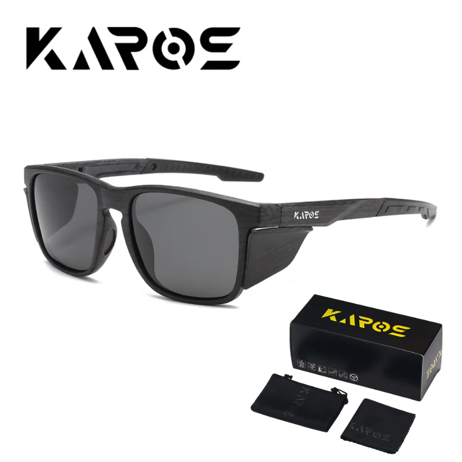 Karos Polarized Fishing Sunglasses Men Women Classic UV400 Glasses Outdoor Cycling Driving Shades Male Travel Eyewear Box YZ2040
