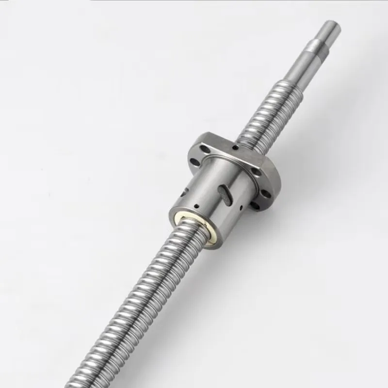 Ball Screw BallScrew With1204 Flange Single Ball Nut SFU1204 C5 End Machined Customizable Any Size Processing  For CNC 3D Priter