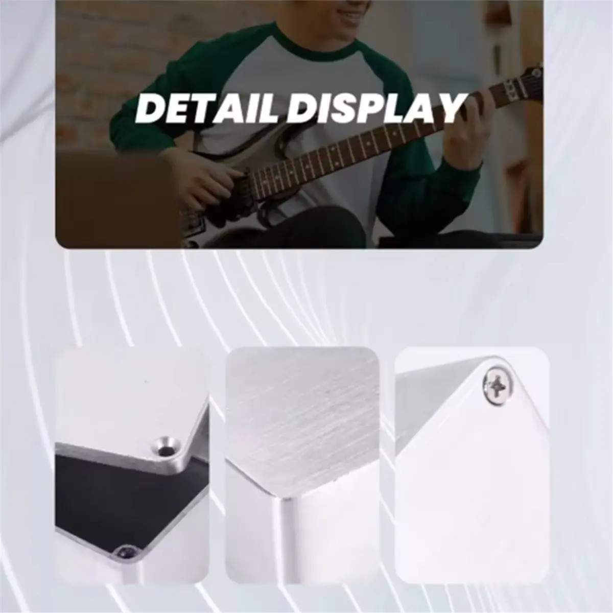 (AD12) 1590G Aluminum Enclosure Pedal Effect Box 100x50x26mm for Guitar/Bass DIY Projects