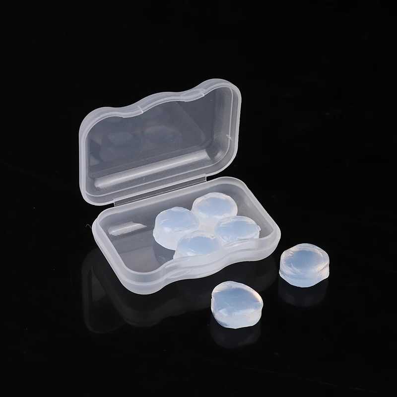 6Pcs Soft Silicone Earplugs Transparent Noise Reduction Soundproof Earplug Waterproof Swimming Accessories Ear Plugs For Sleep