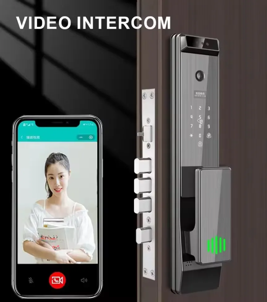 Smartier Tuya Smart Door Lock With Camera Manufacturers Prices Security Biometric Fingerprint Fully Automatic Smart Lock