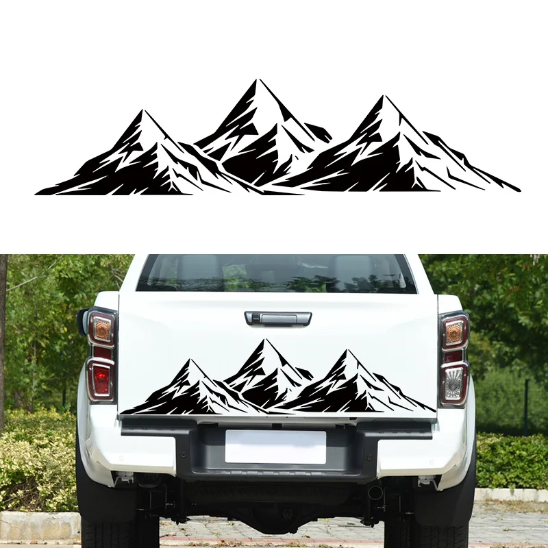 Sports Mountain Stickers Engine Hood Decal Decoration Mountain Graphic Vinyl Cover Auto Truck Sticker Car Accessories 